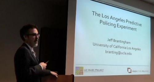 Video of Lecture "The Los Angeles Predictive Policing Experiment" by Dr. Jeff Brantingham is Now Available P. Jeffrey Brantingham Lecture